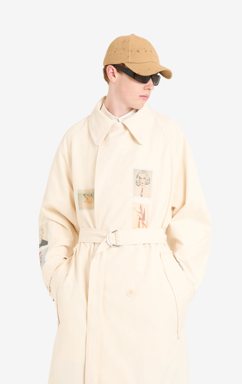 ETUDES STUDIO + ANDY WARHOL RIPSTOP COAT CREAM 3