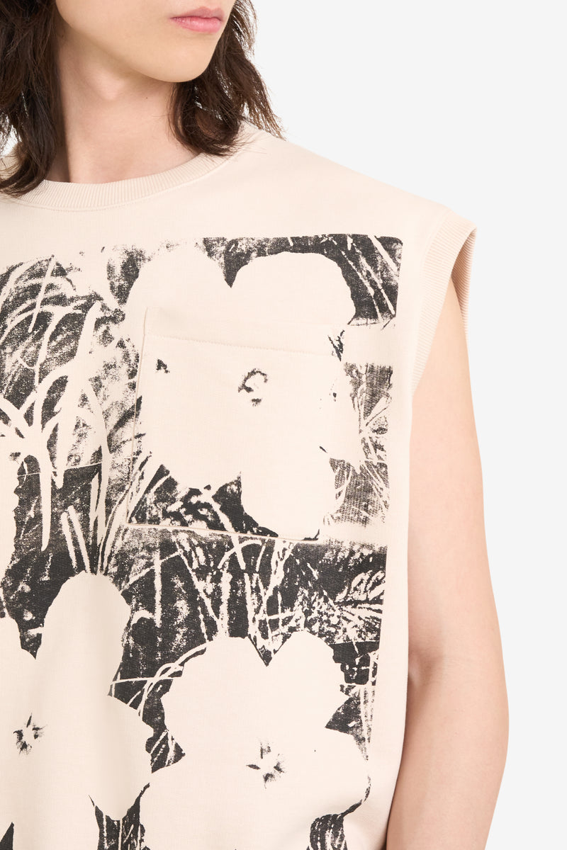 BOXY FIT CREW ANDY WARHOL FLOWERS BLUSH 3