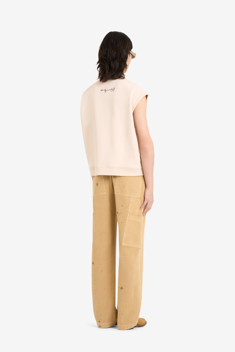 BOXY FIT CREW ANDY WARHOL FLOWERS BLUSH 5