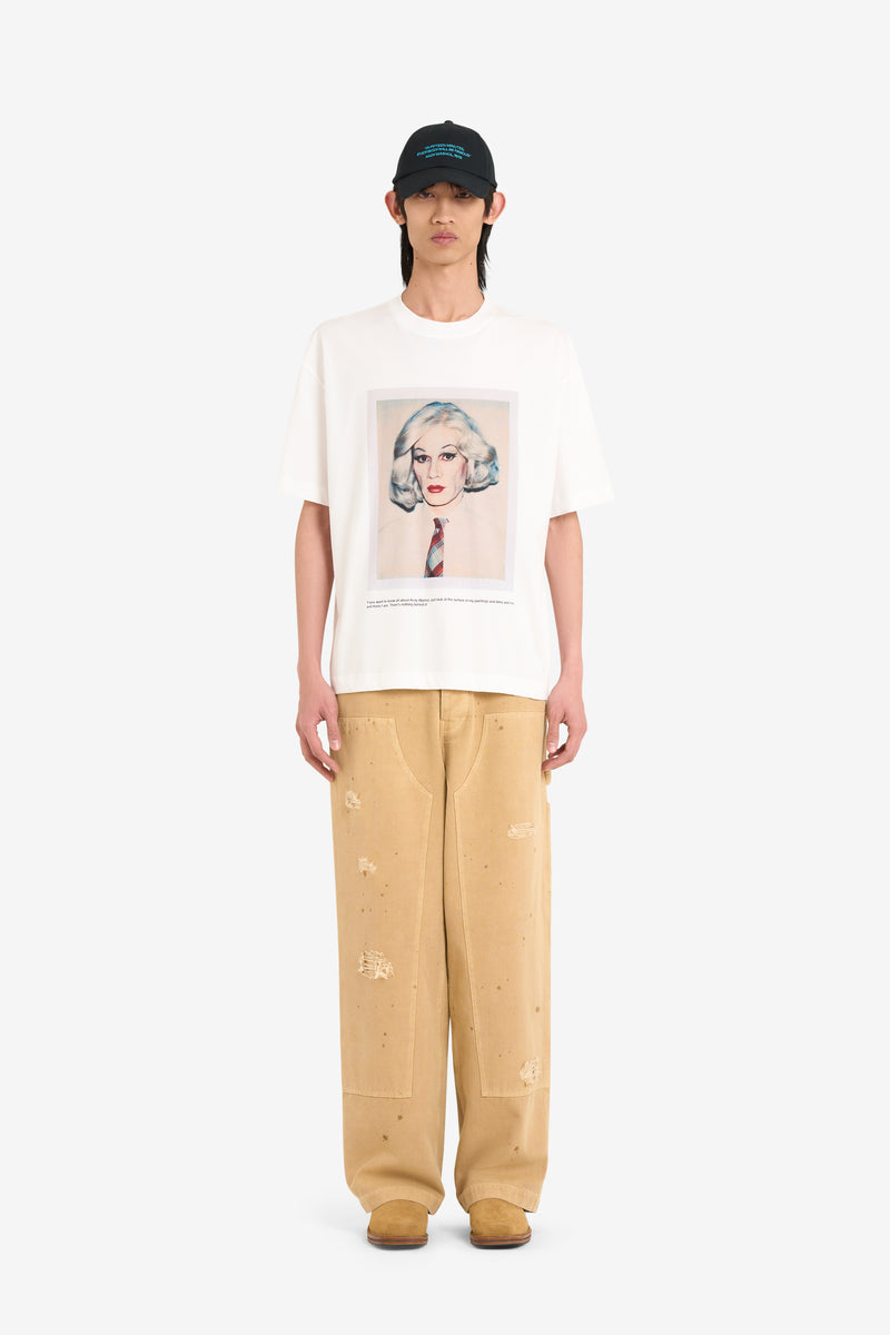 RELAX T-SHIRT ANDY WARHOL PORTRAIT WHITE 3