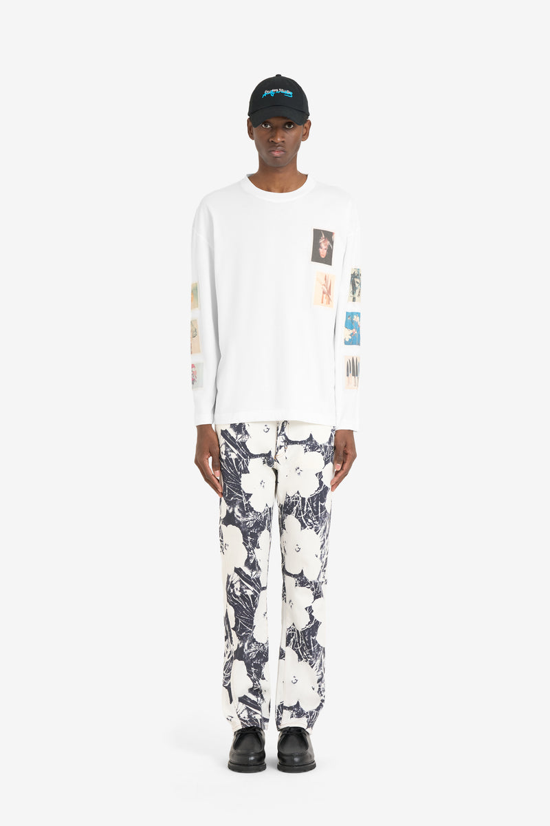 LONG SLEEVES RELAX T-SHIRT ANDY WARHOL POLAROID WHITE 4