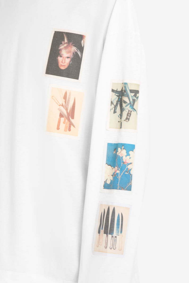 LONG SLEEVES RELAX T-SHIRT ANDY WARHOL POLAROID WHITE 3