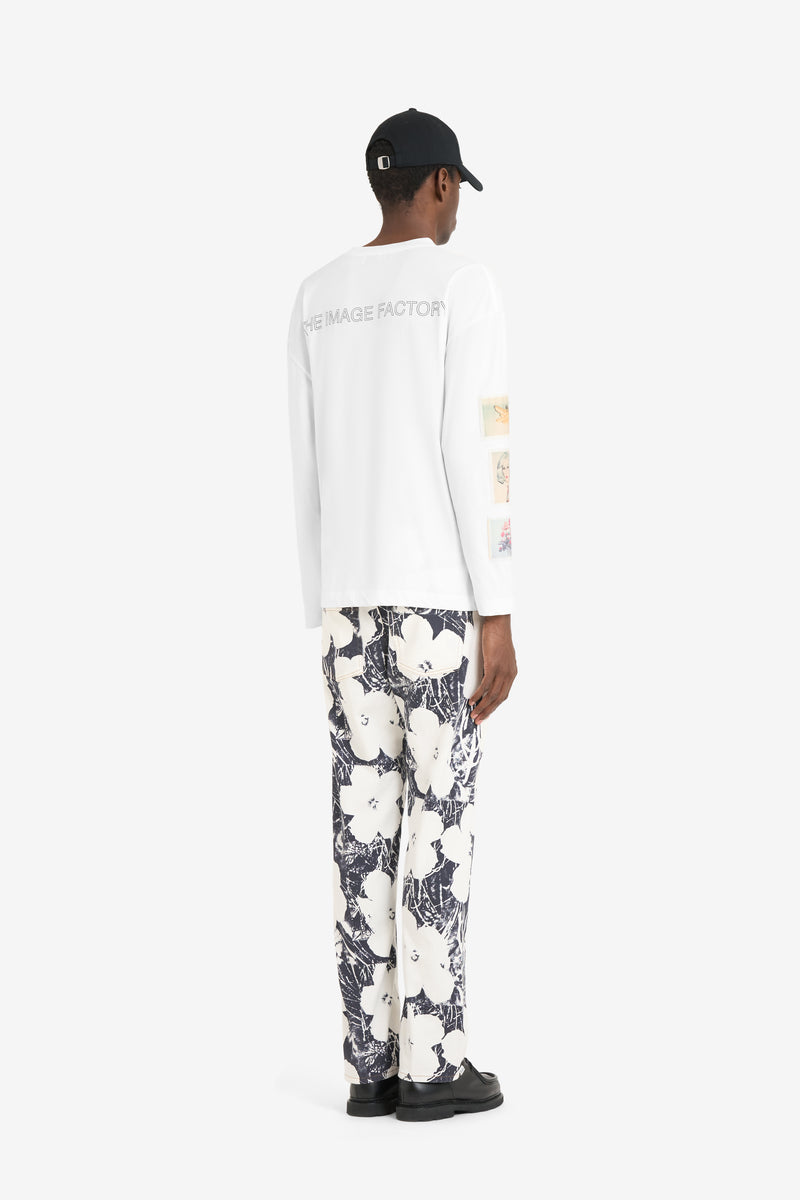 LONG SLEEVES RELAX T-SHIRT ANDY WARHOL POLAROID WHITE 5