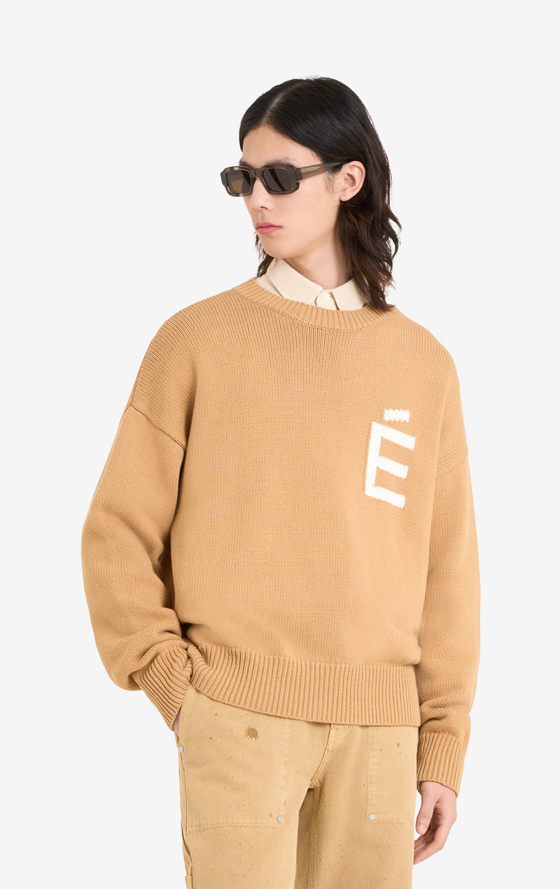 ETUDES STUDIO COTTON ROUNDNECK CAMEL 3