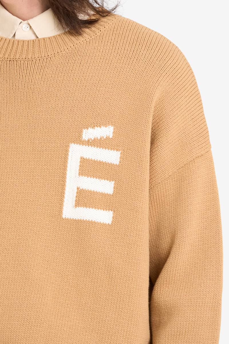 COTTON ROUNDNECK CAMEL 3