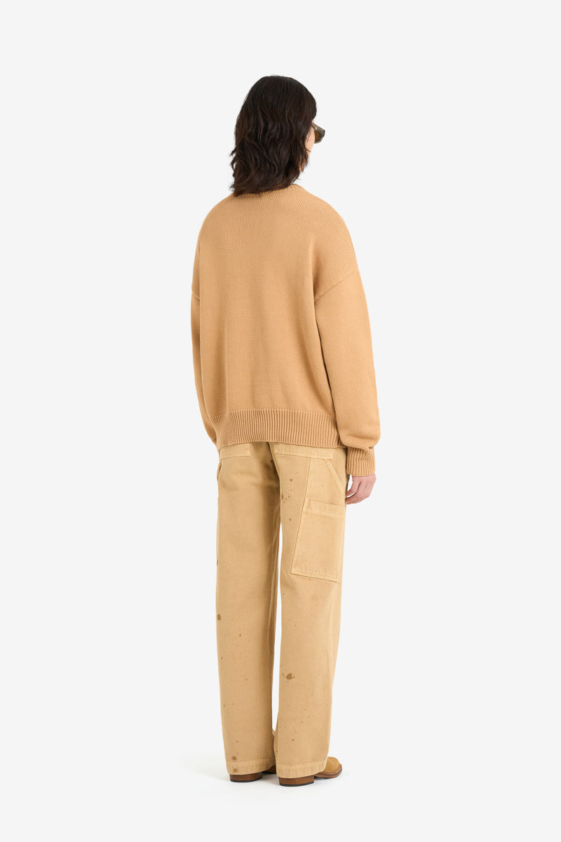 COTTON ROUNDNECK CAMEL 5