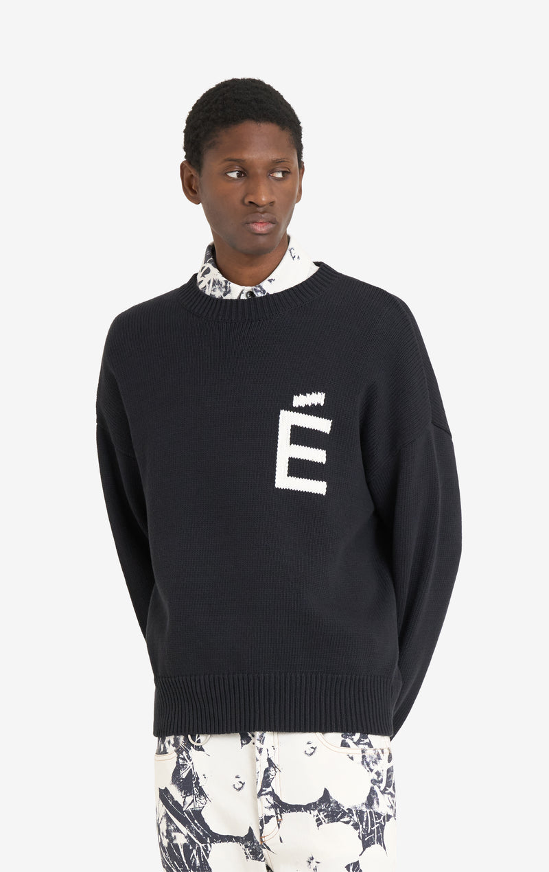 ETUDES STUDIO COTTON ROUNDNECK BLACK 3