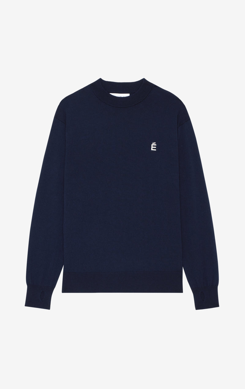 ETUDES STUDIO MERINO ROUNDNECK NAVY 1