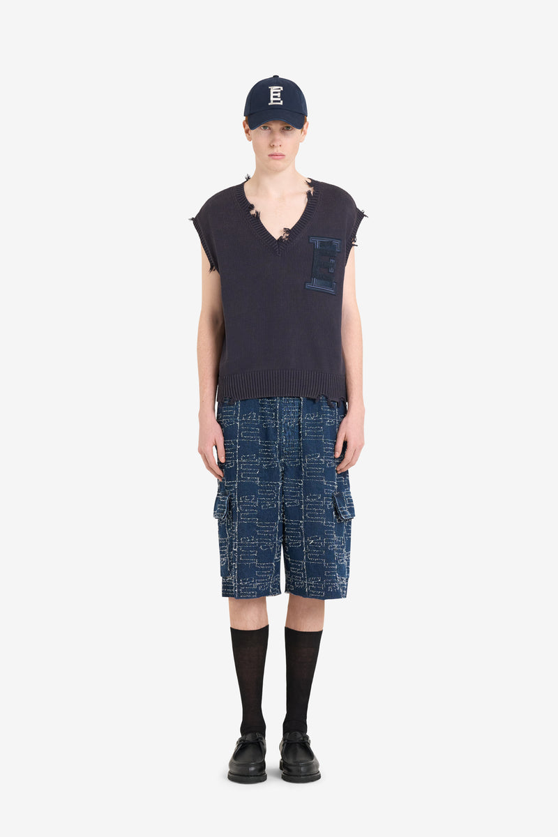 SHORT SLEEVES V-NECK NAVY 4
