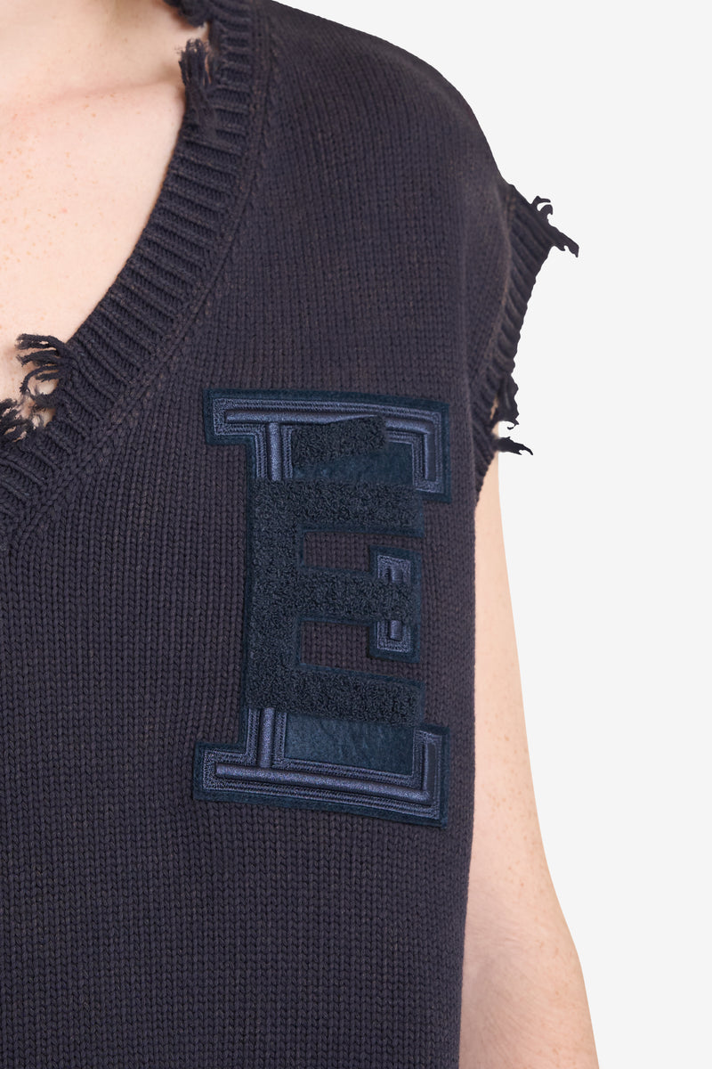 SHORT SLEEVES V-NECK NAVY 3