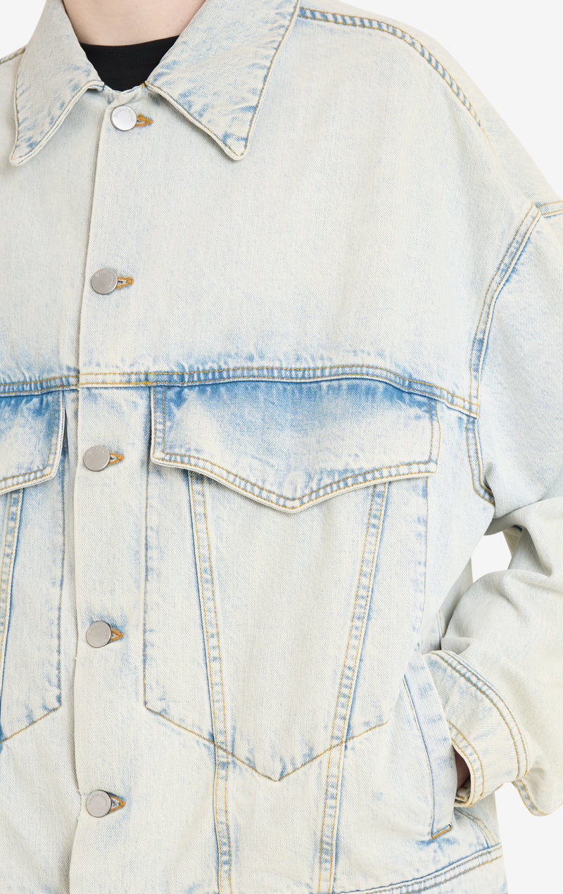ETUDES STUDIO LOOSE DENIM JACKET BLEACH BLUE 4