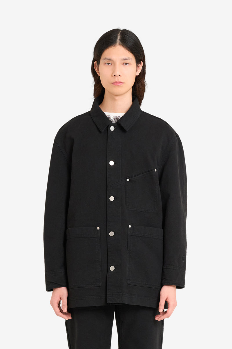 WORKER JACKET TWILL NOIR 2