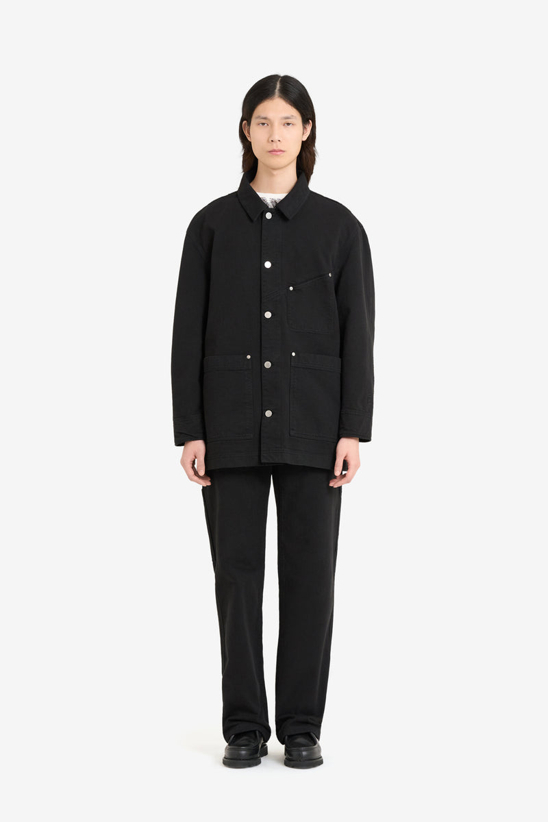 WORKER TWILL JACKET BLACK 5
