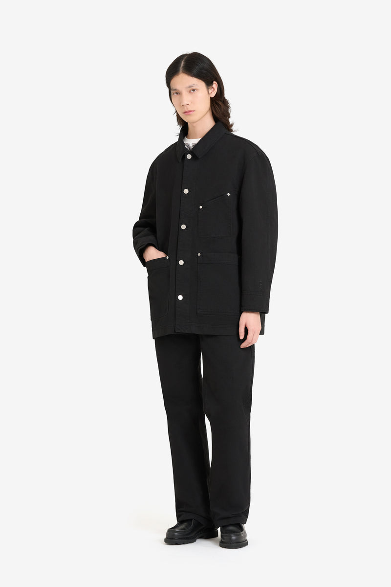 WORKER TWILL JACKET BLACK 6