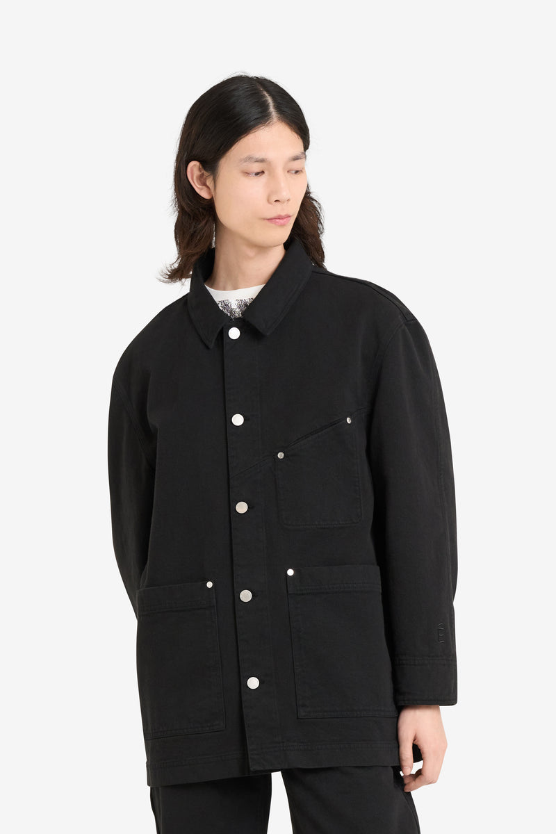 WORKER TWILL JACKET BLACK 3