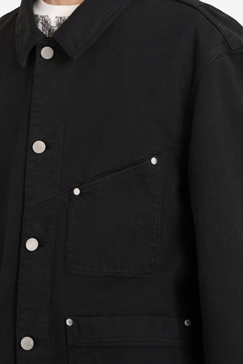 WORKER TWILL JACKET BLACK 4