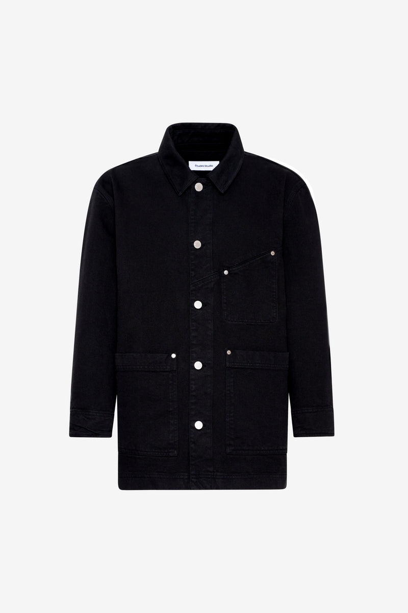 WORKER JACKET TWILL NOIR 1