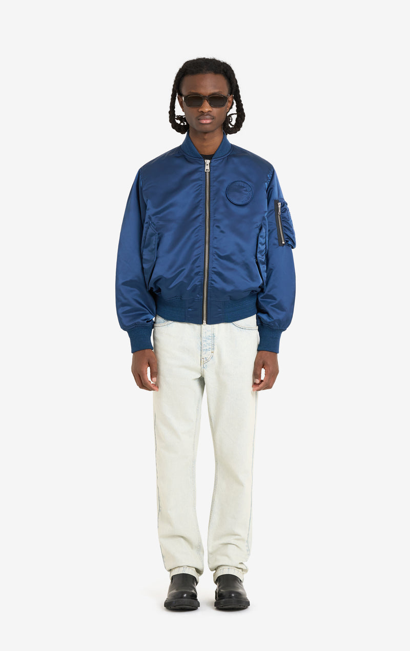 ETUDES STUDIO NYLON BOMBER JACKET NAVY 2