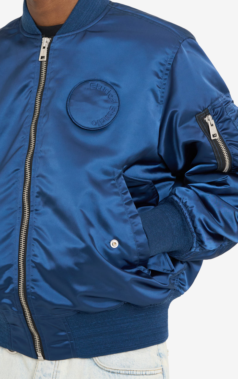 ETUDES STUDIO NYLON BOMBER JACKET NAVY 4