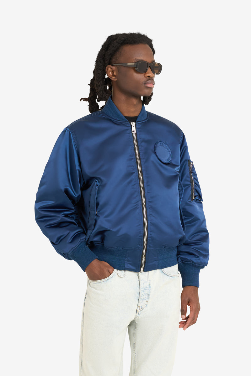 NYLON BOMBER JACKET NAVY 2