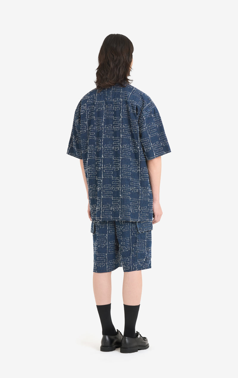 ETUDES STUDIO BOXY FIT SHORT SLEEVES SHIRT BLUE 5