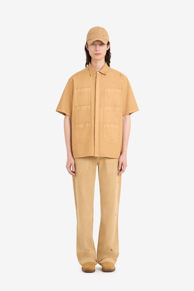 SHORT SLEEVES POCKETS SHIRT CHAMEAU 3