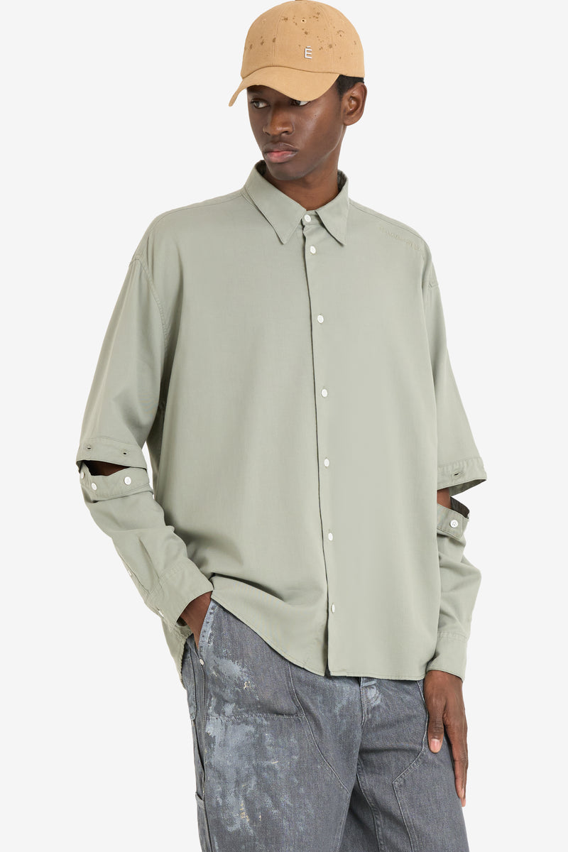 ETUDES STUDIO BUTTONED SLEEVE SHIRT SAGE 3