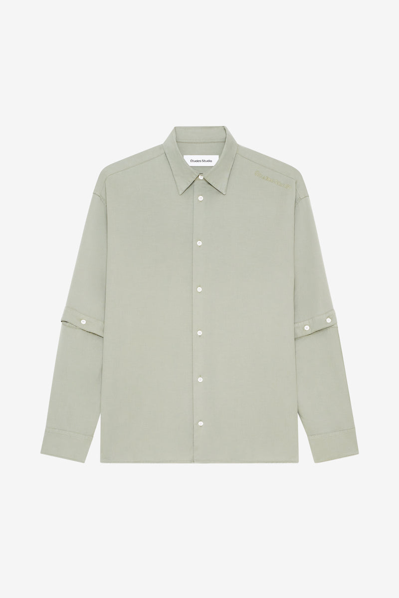 ETUDES STUDIO BUTTONED SLEEVE SHIRT SAGE 1