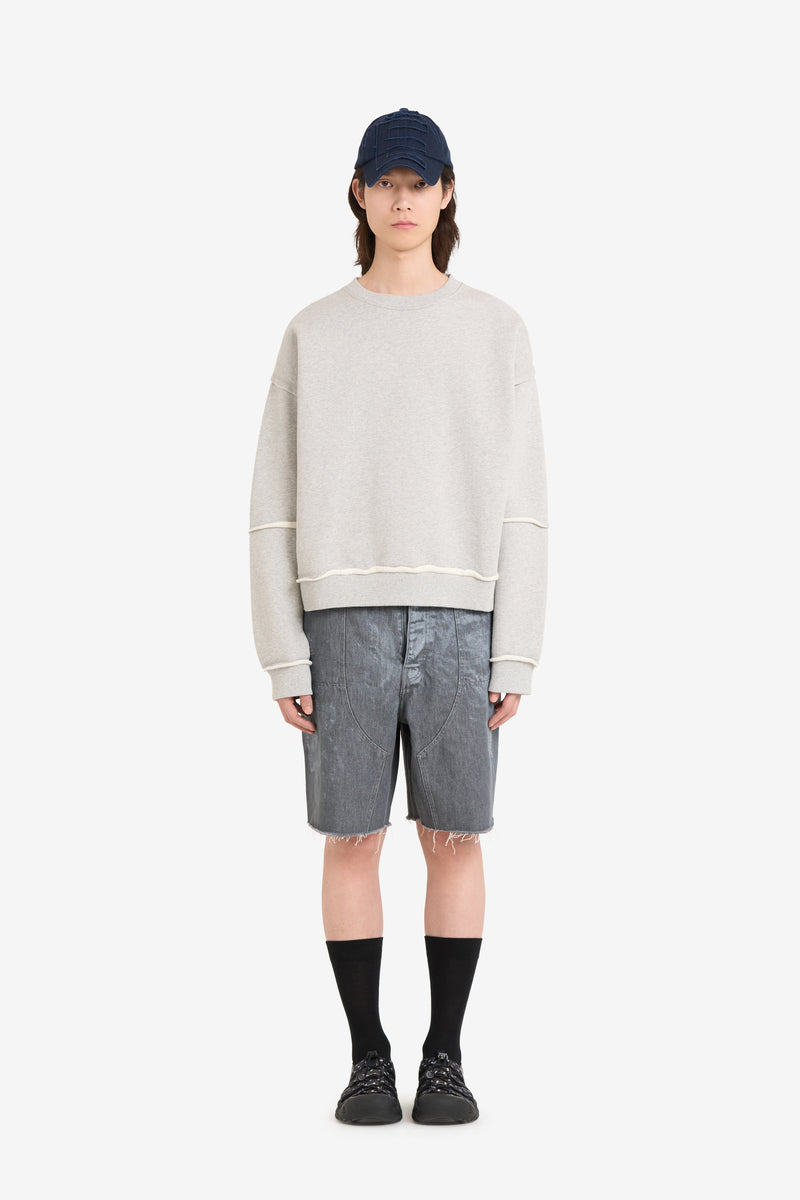 PANELLED CREW NECK  4