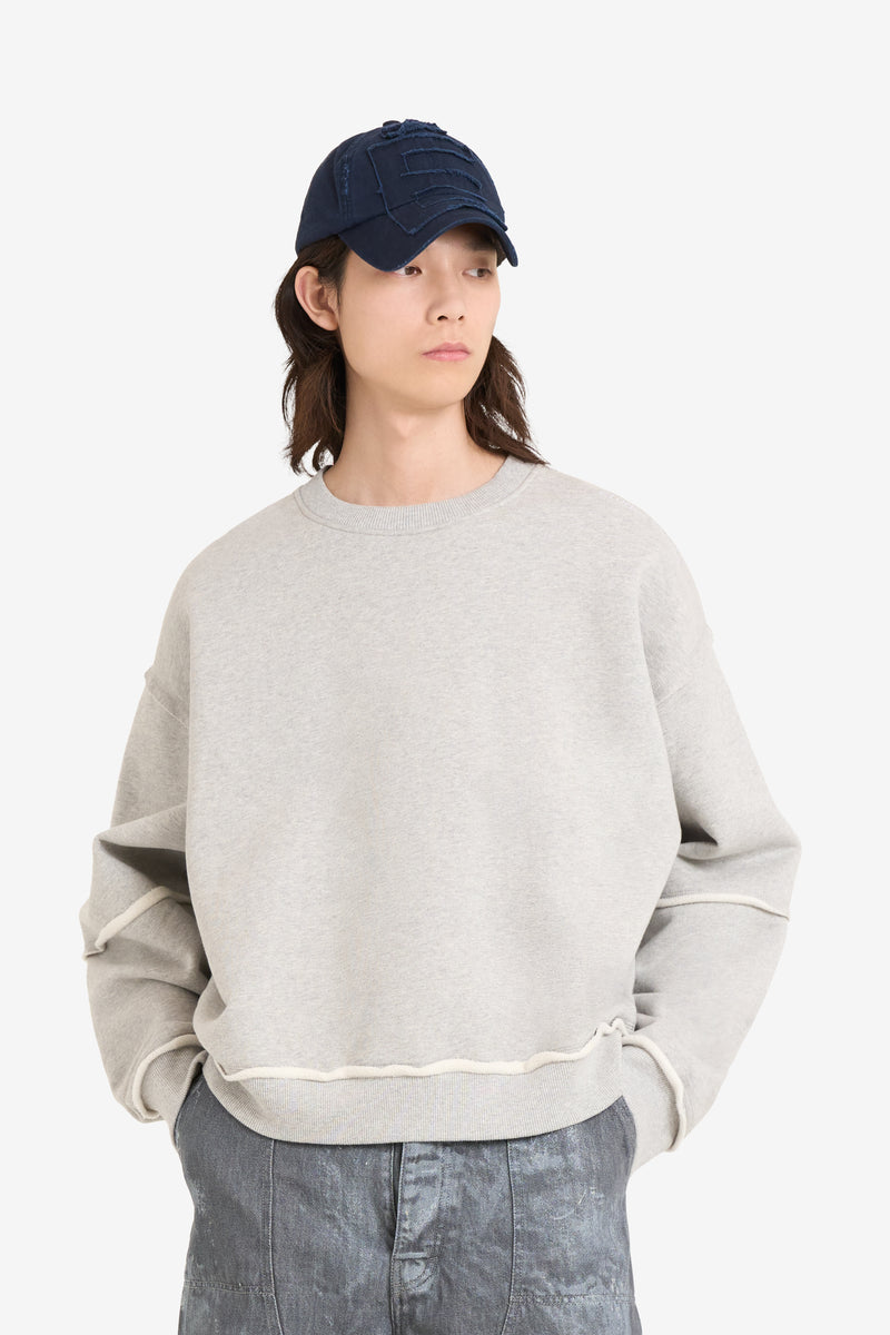PANELLED CREW NECK  2