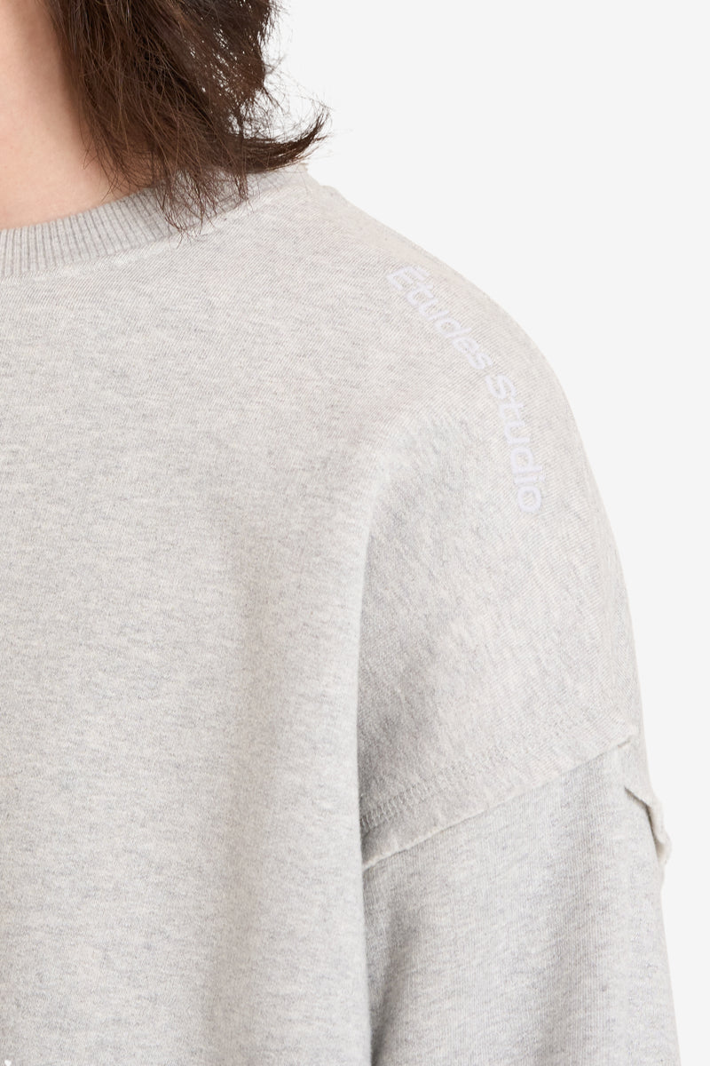 PANELLED CREW NECK  3