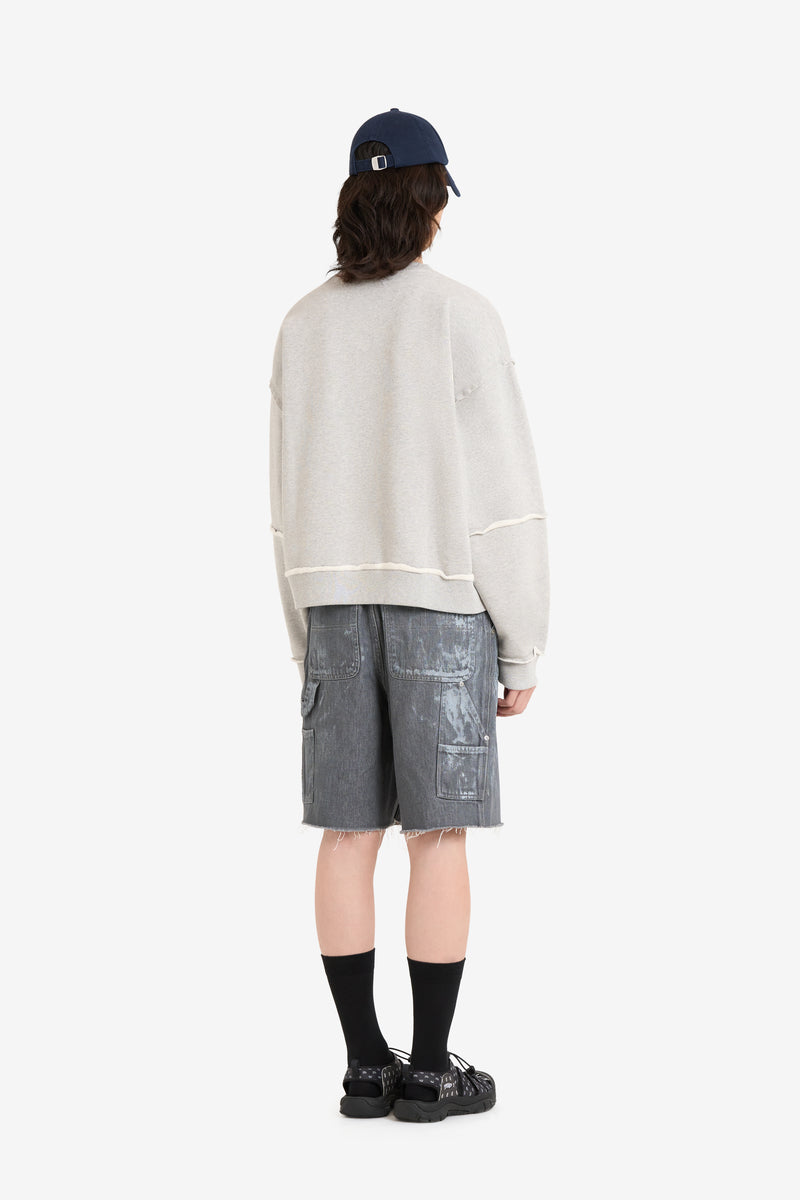 PANELLED CREW NECK  5