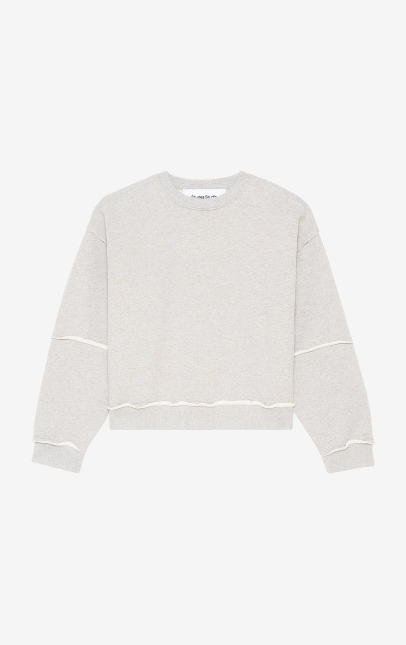 ETUDES STUDIO PANELLED CREW NECK GREY 1
