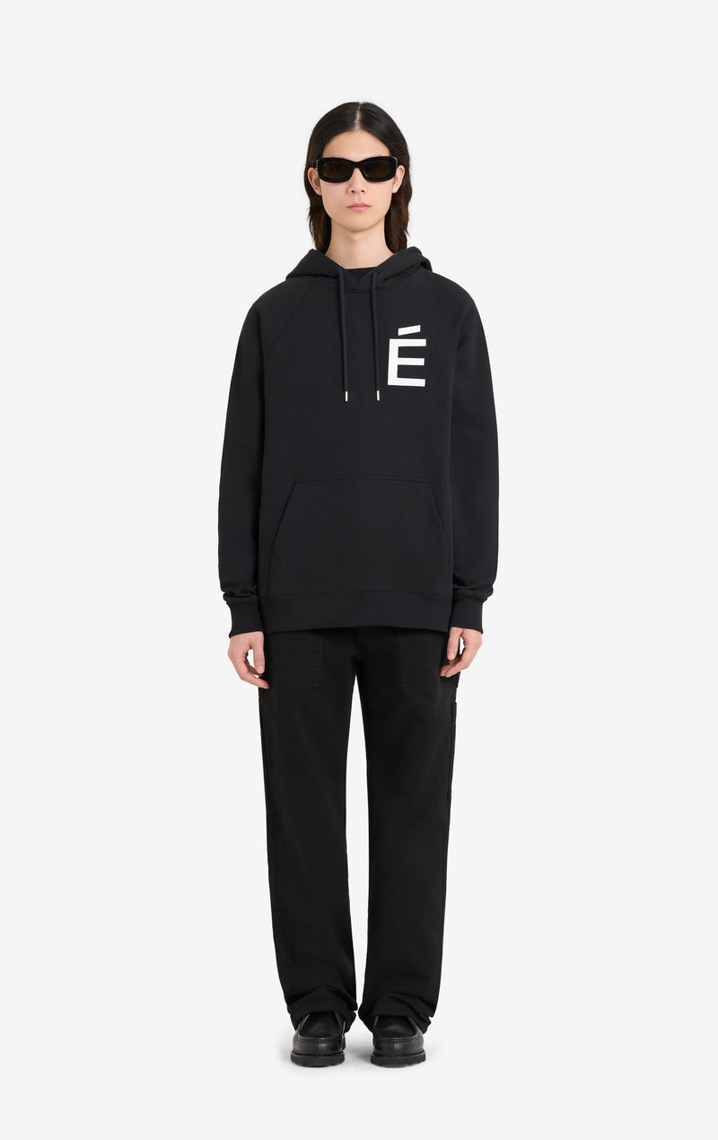 ETUDES STUDIO LOOSE HOODIE BIG E WHITE 2