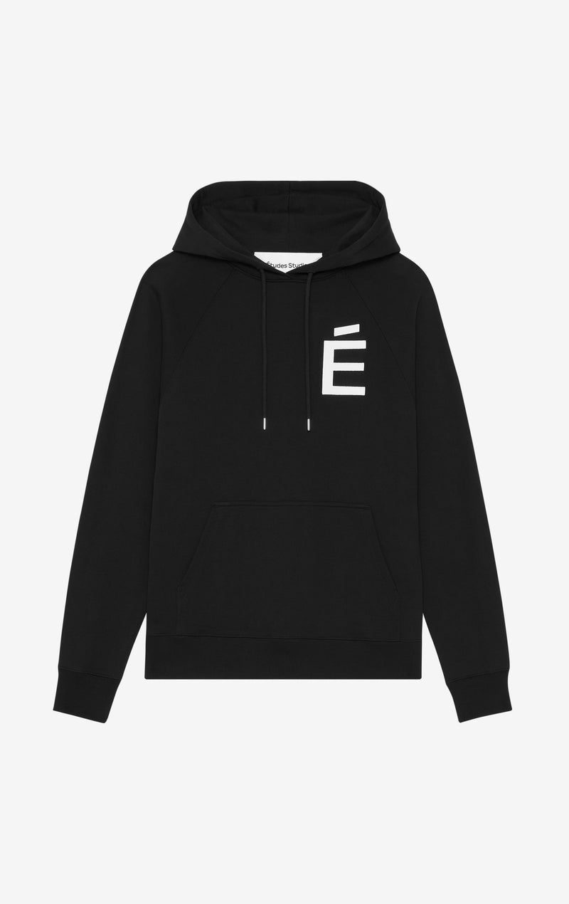 ETUDES STUDIO LOOSE HOODIE BIG E WHITE 1