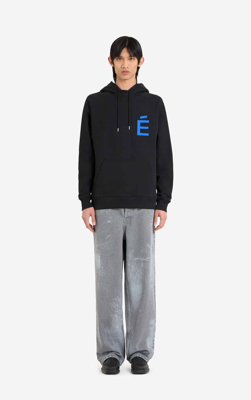 ETUDES STUDIO LOOSE HOODIE BIG E BLUE 2
