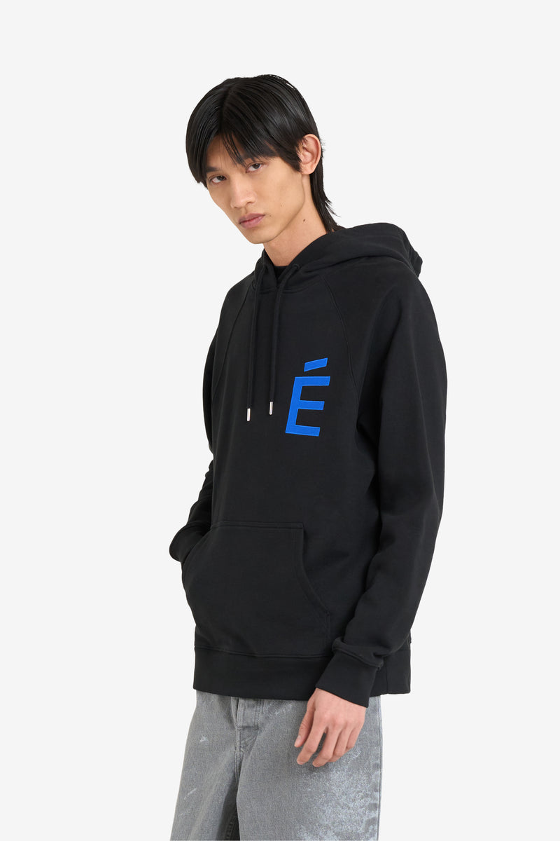 LOOSE HOODIE BIG É BLUE BLACK 2