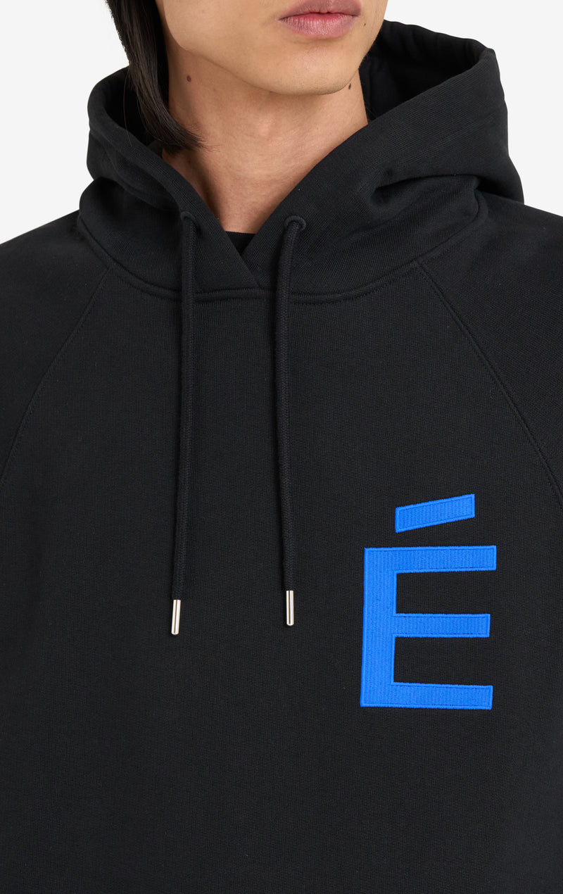 ETUDES STUDIO LOOSE HOODIE BIG E BLUE 5