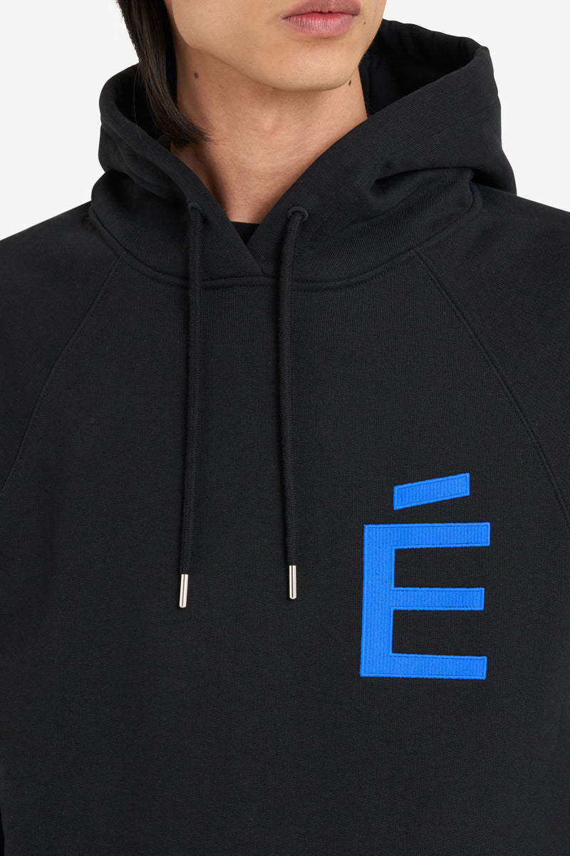 LOOSE HOODIE BIG É BLUE BLACK 3