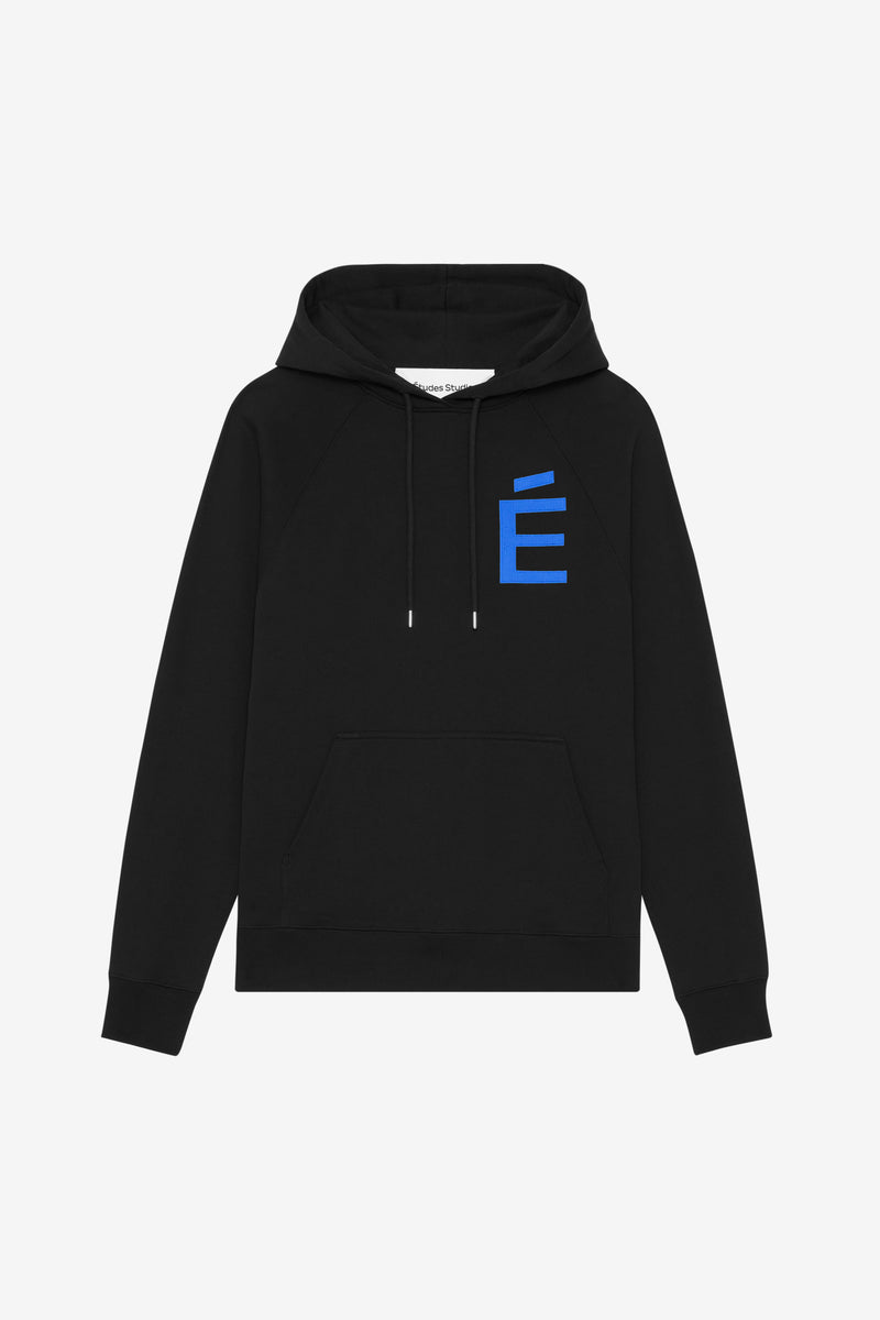 LOOSE HOODIE BIG É BLUE BLACK 1