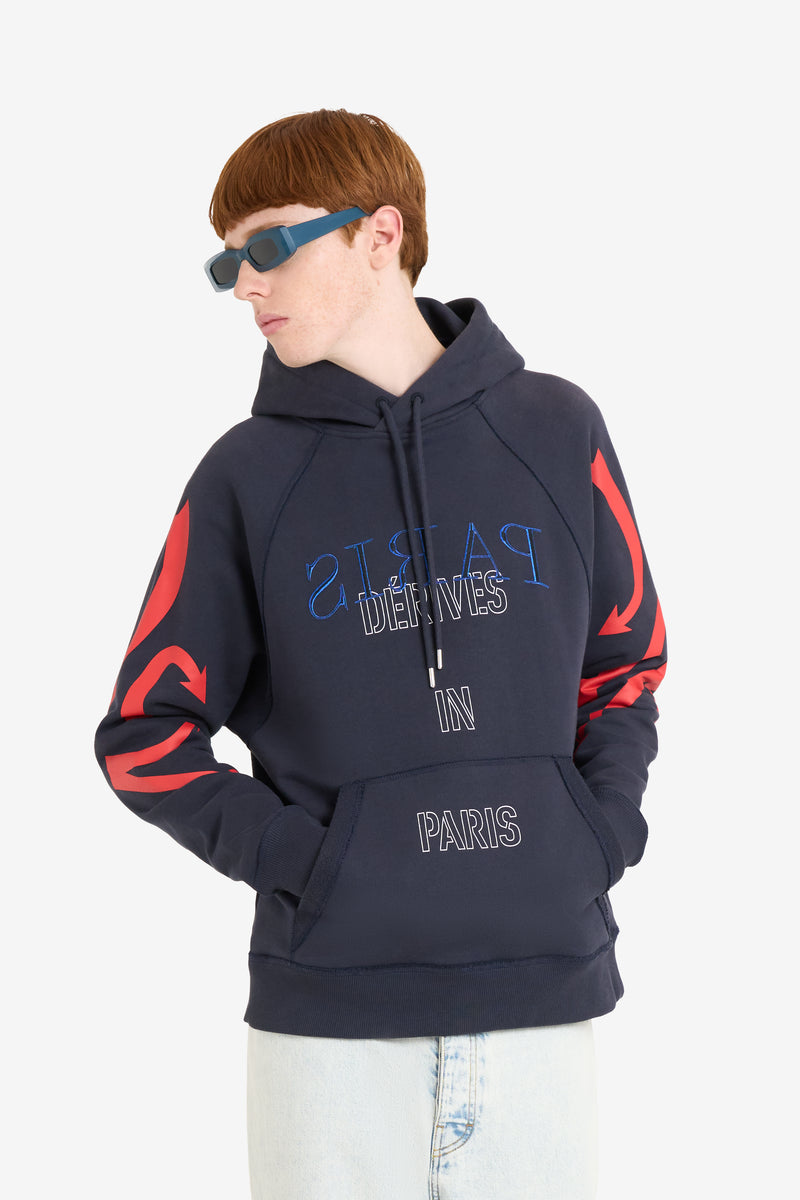 ETUDES STUDIO LOOSE HOODIE DERIVES NAVY 3
