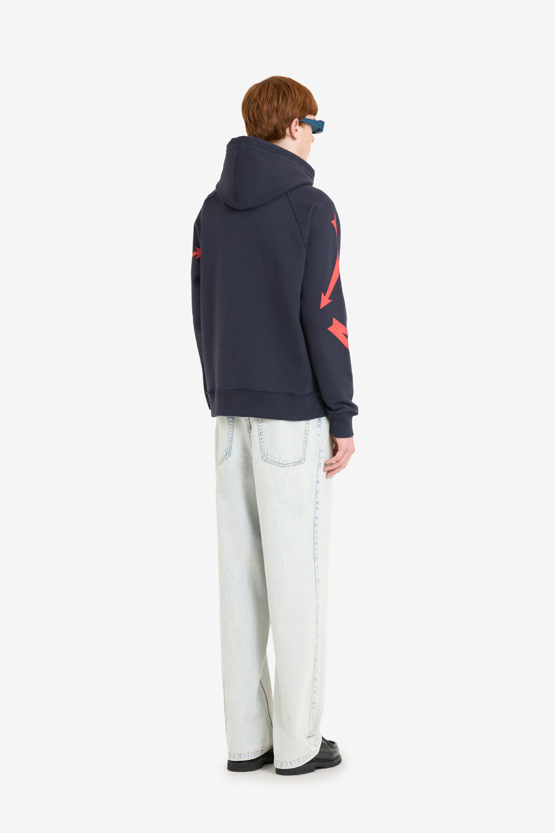 ETUDES STUDIO LOOSE HOODIE DERIVES NAVY 5