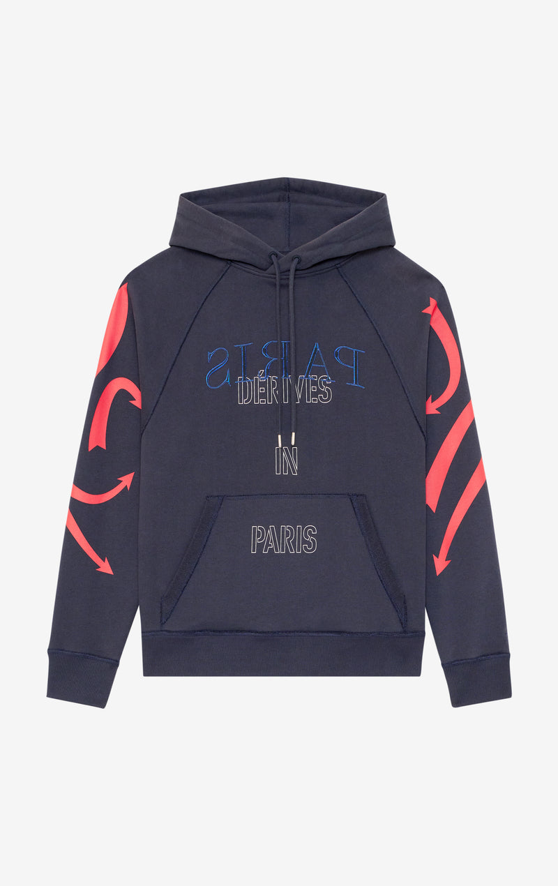ETUDES STUDIO LOOSE HOODIE DERIVES NAVY 1