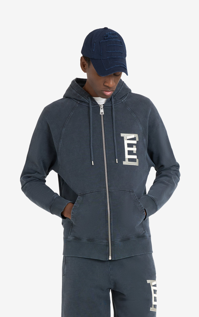 ETUDES STUDIO ZIP HOODY UNIVERSITY NAVY 3