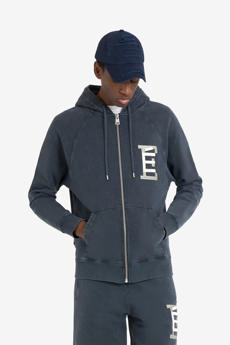 ZIP HOODY UNIVERSITY NAVY 2
