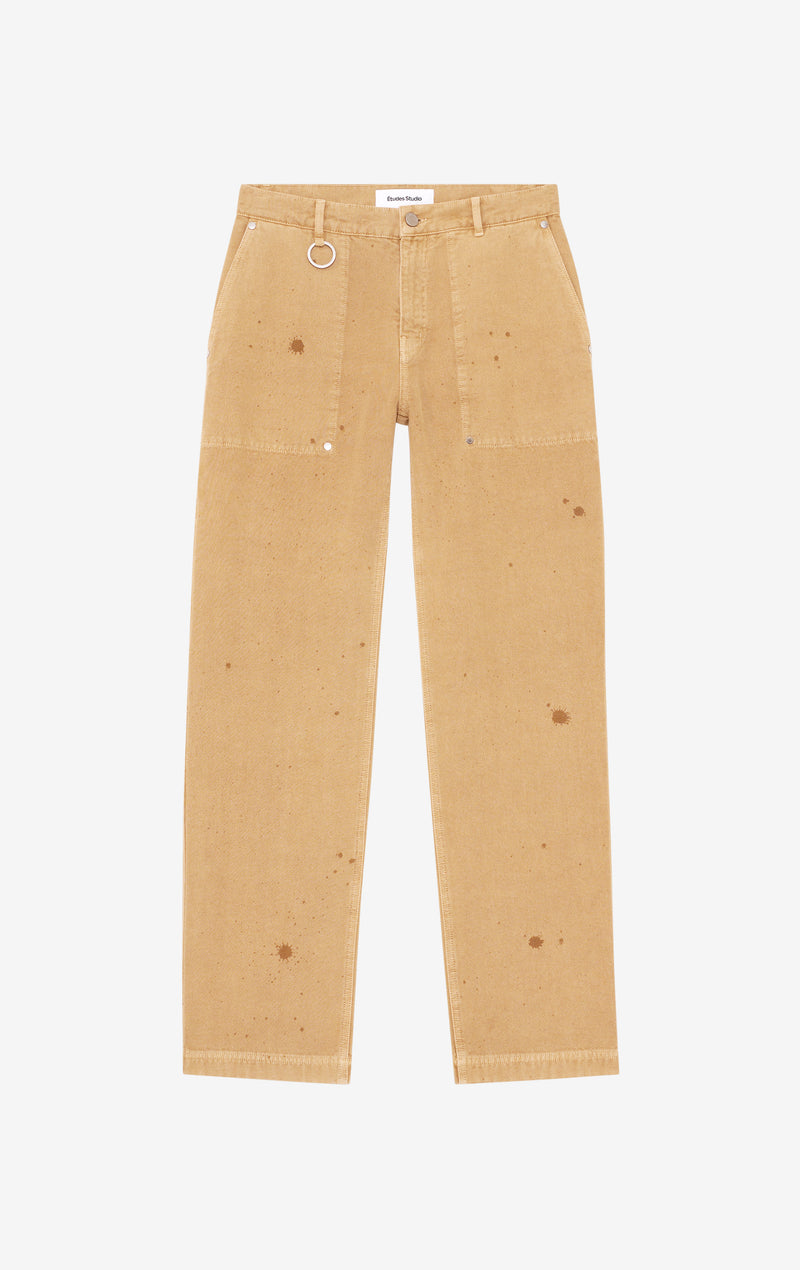 ETUDES STUDIO REGULAR CARPENTER PANTS CAMEL 1