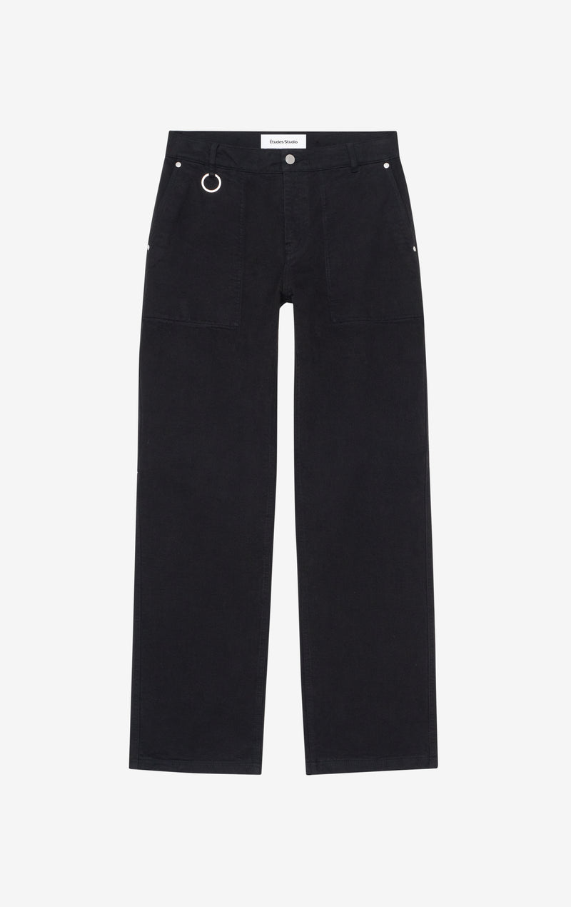 ETUDES STUDIO REGULAR CARPENTER PANTS BLACK 1