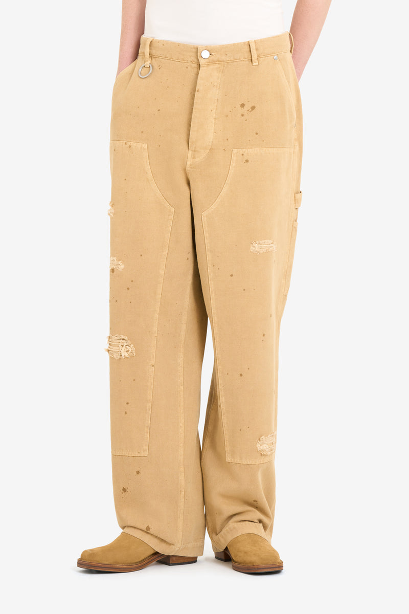LOOSE CARPENTER PANTS CAMEL 2