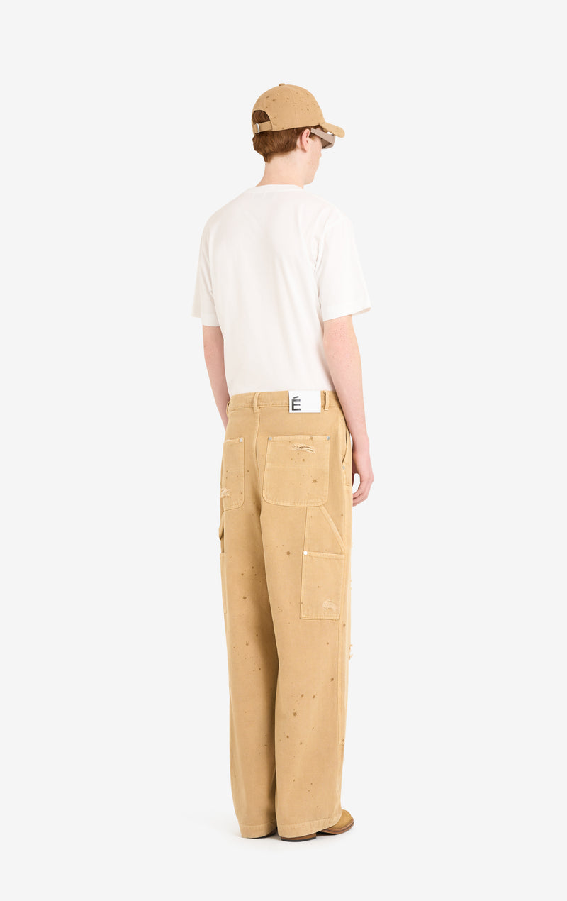 ETUDES STUDIO LOOSE CARPENTER PANTS CAMEL 5