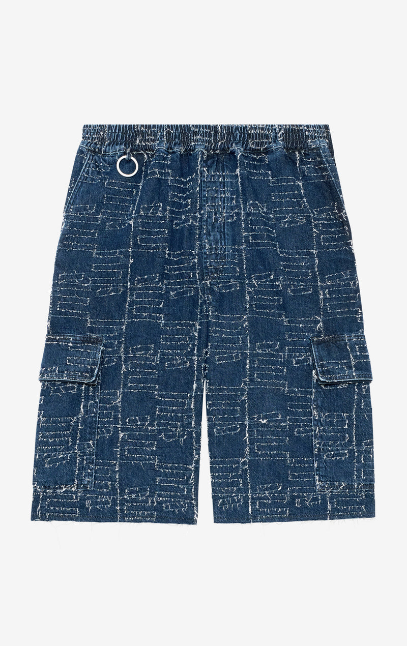 ETUDES STUDIO LOOSE JACQUARD SHORT BLUE 1